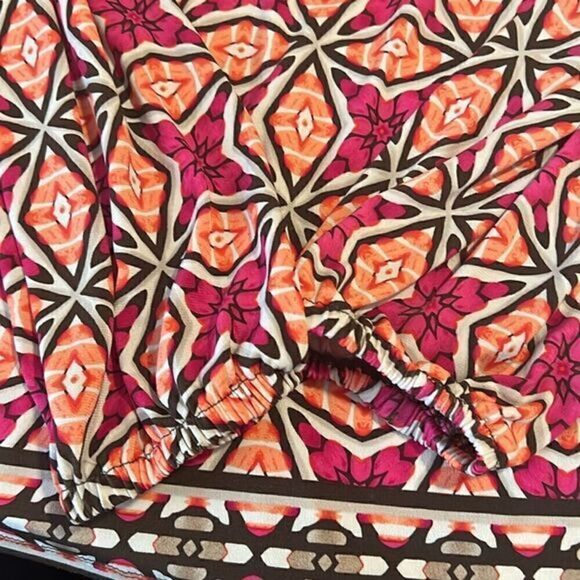 Chico’s Graphic Pattern‎ Off the Shoulder Long Sleeves Top Size Medium - Picture 12 of 14